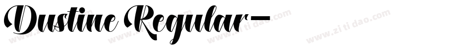 Dustine Regular字体转换